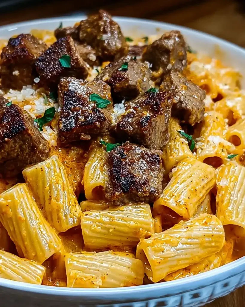 Cajun Steak Tips in Cheesy Rigatoni Parmesan Sauce: Discover the Flavor! 5 Cajun Steak Tips in Cheesy Rigatoni Parmesan Sauce