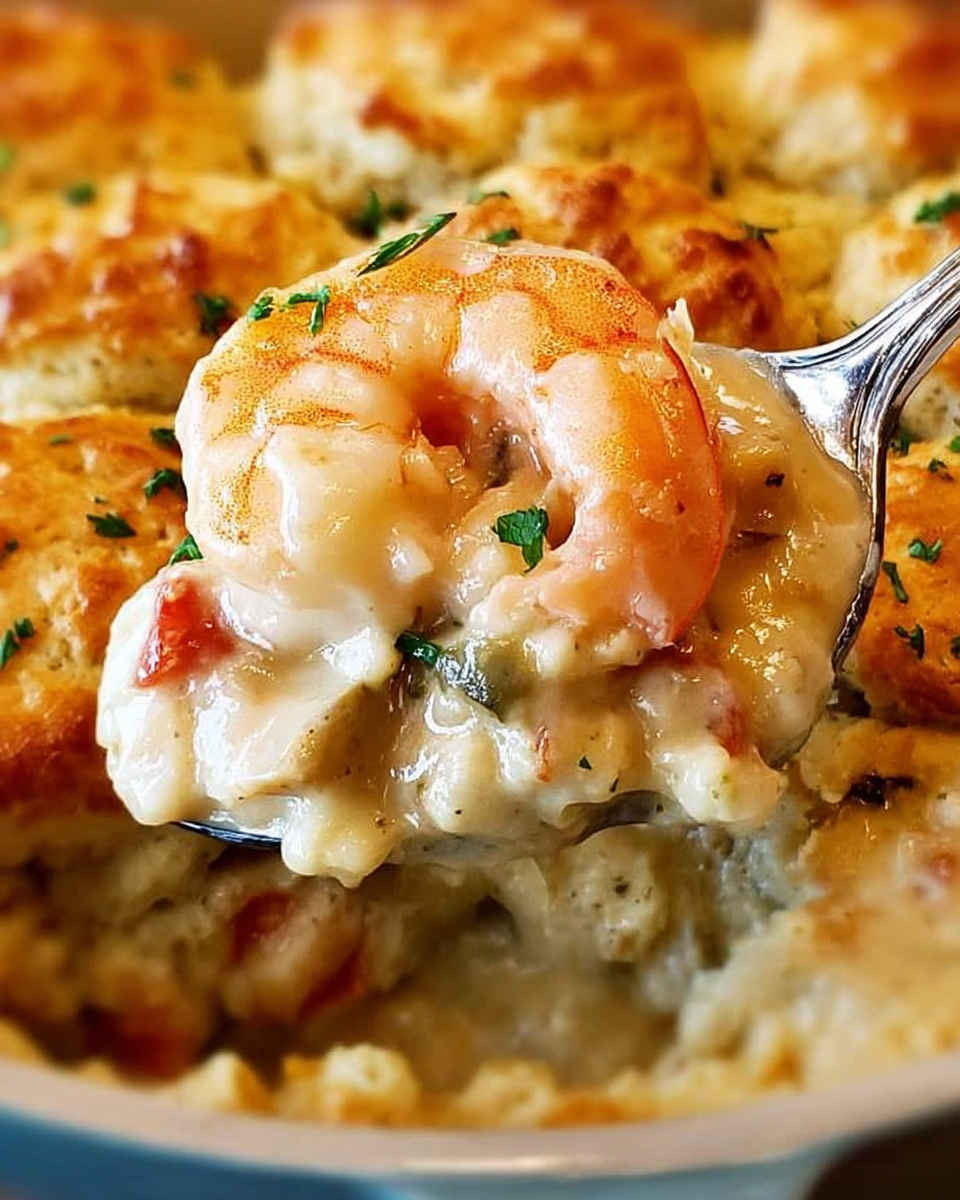 Cheddar Bay Biscuit Seafood Pot Pie