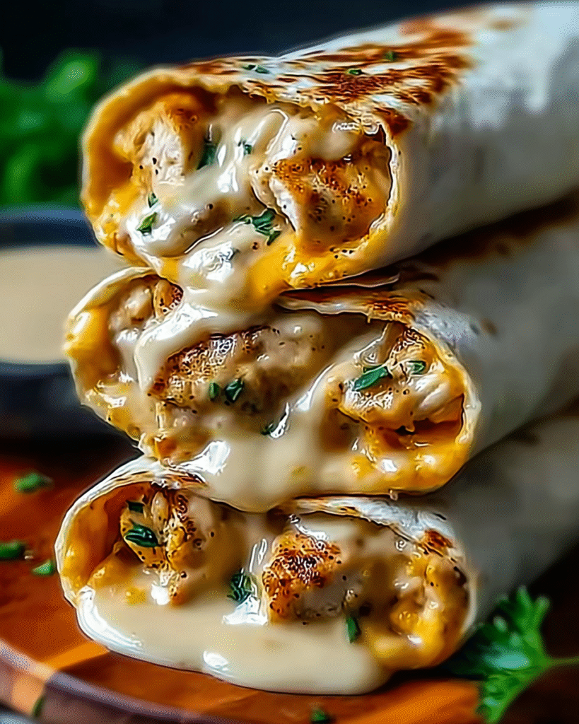 Cheesy Garlic Chicken Wraps: A Flavorful Delight Awaits! 7 Cheesy Garlic Chicken Wraps