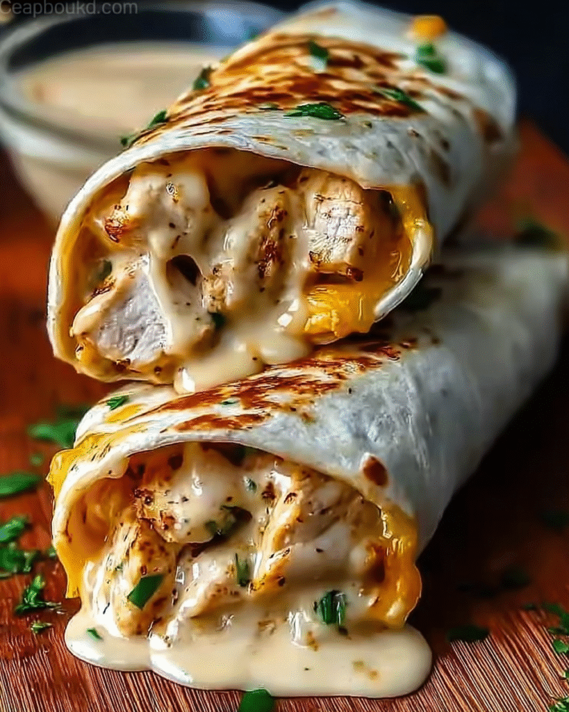 Cheesy Garlic Chicken Wraps: A Flavorful Delight Awaits! 8 Cheesy Garlic Chicken Wraps