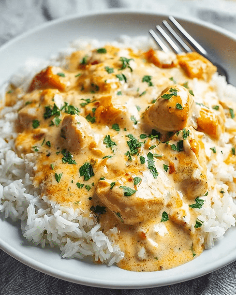 Creamy Smothered Chicken and Rice