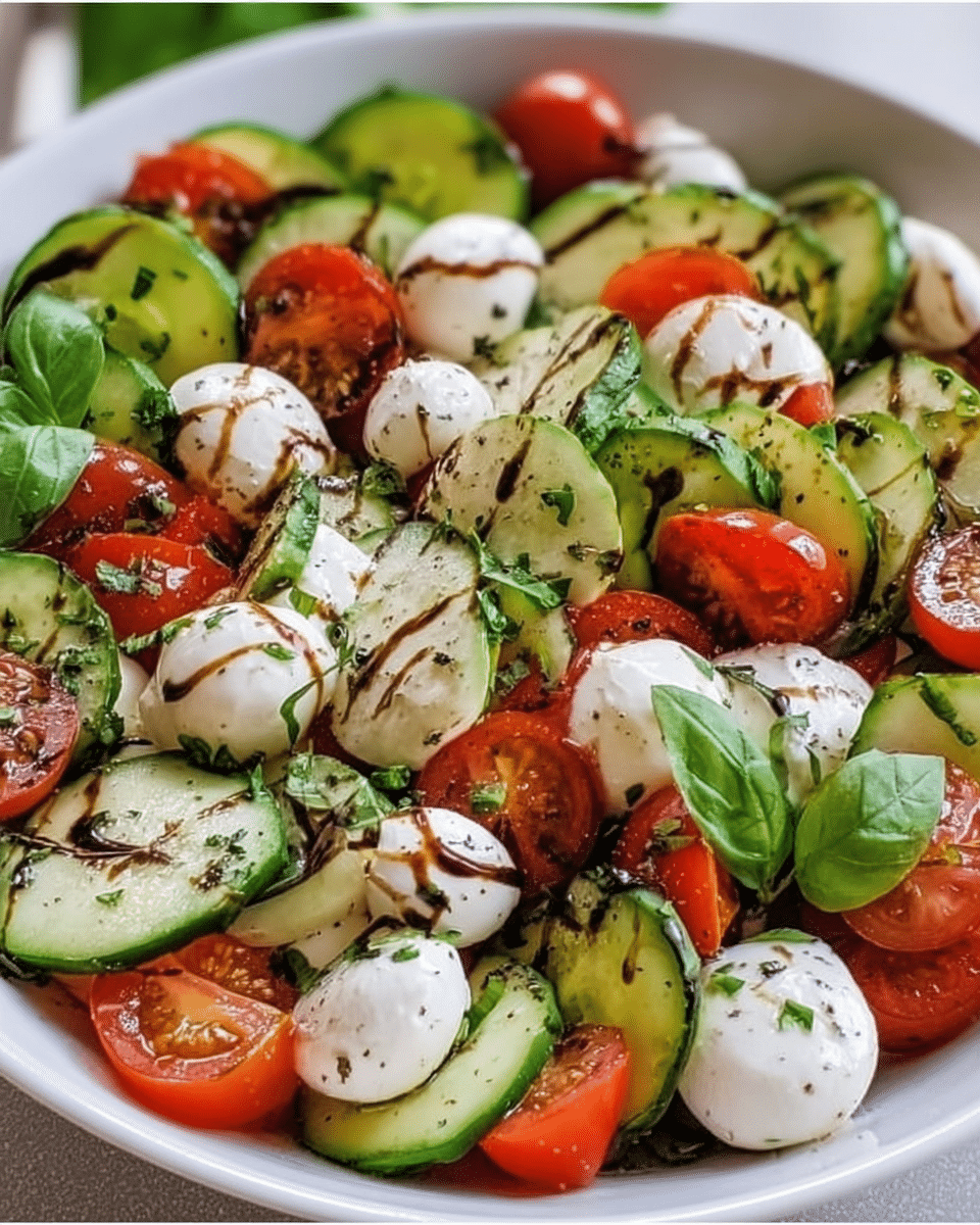 Cucumber Caprese Salad: A Refreshing Summer Delight! 4 Cucumber Caprese Salad