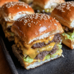 Mini Big Mac Cheeseburgers: The Ultimate Slider Recipe! 6 Mini Big Mac Cheeseburgers