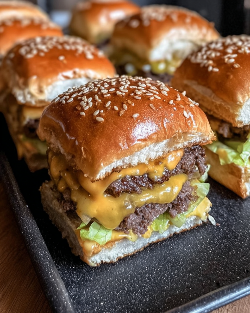 Mini Big Mac Cheeseburgers