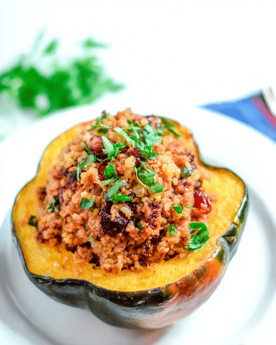 Moroccan-Style Stuffed Acorn Squash