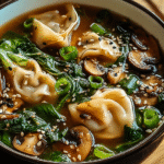 Potsticker Soup with Mushrooms and Bok Choy: A Cozy Delight! 6 Potsticker Soup with Mushrooms and Bok Choy