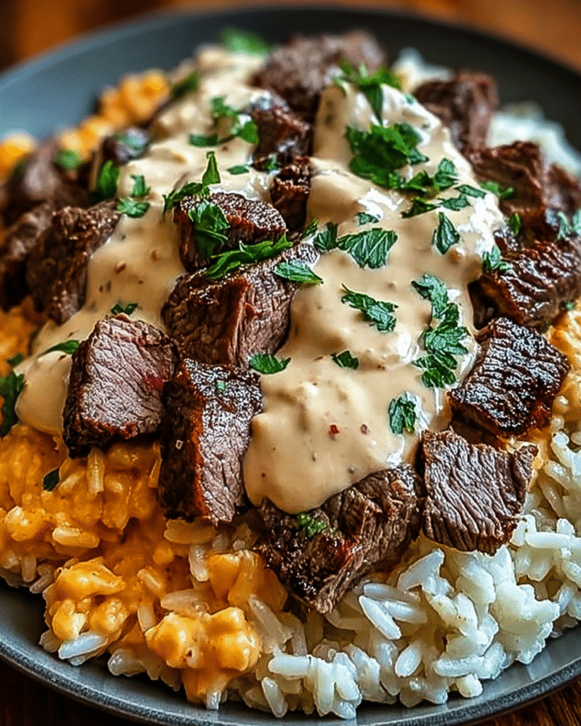 Steak and Queso Rice: A Delicious Dinner Delight! 8 Steak and Queso Rice – One-Pan Comfort