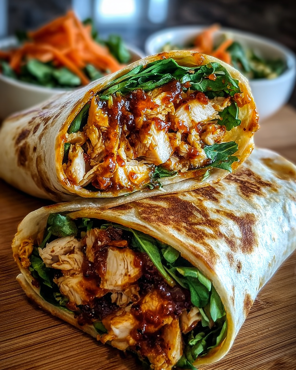 Sweet Chili Chicken Wraps