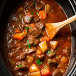 Crock pot beef stew is the ultimate comfort dish! 9 crock pot beef stew