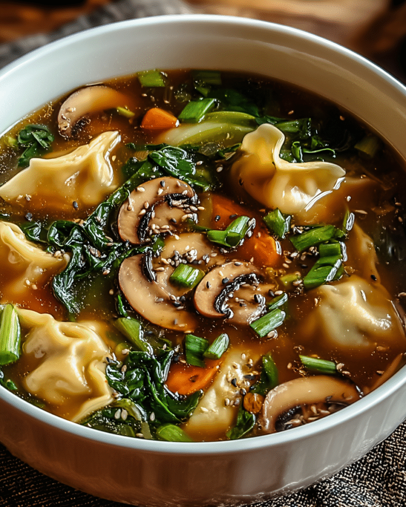 Potsticker Soup with Mushrooms and Bok Choy: A Cozy Delight! 5 Potsticker Soup with Mushrooms and Bok Choy