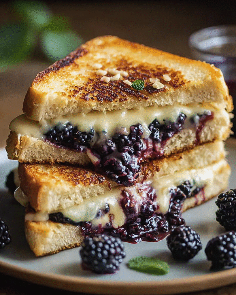 Blackberry Balsamic and Brie Grilled Cheese: Yum Factor! 7 Blackberry Balsamic and Brie Grilled Cheese.