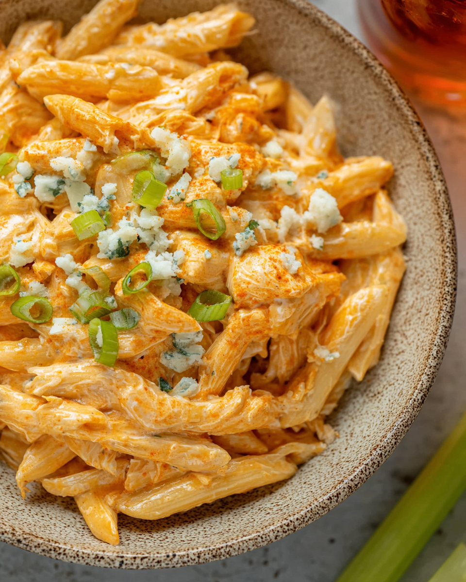 Buffalo Chicken Alfredo Pasta
