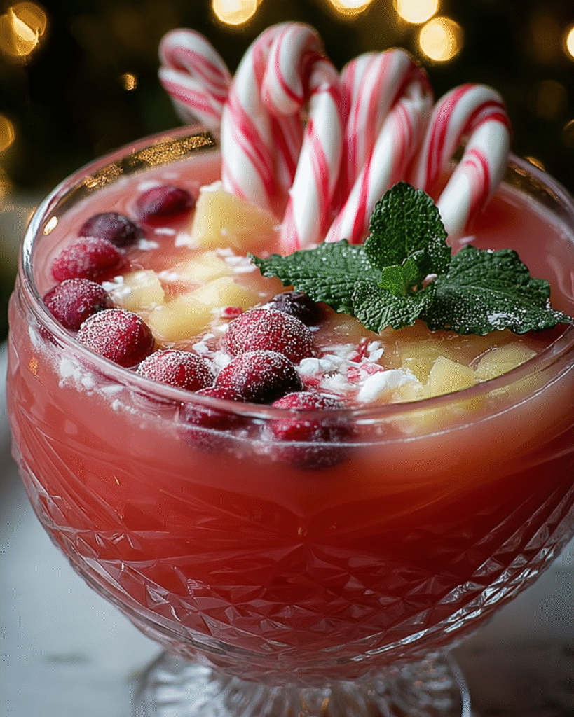 Candy Cane Christmas Punch: A Refreshing Holiday Drink!