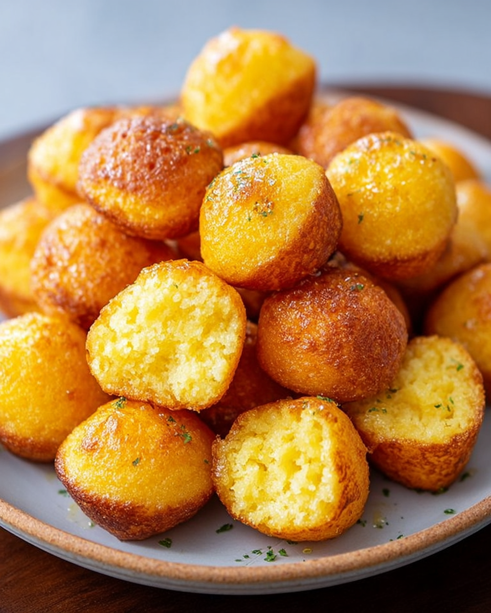 Honey Butter Cornbread Poppers