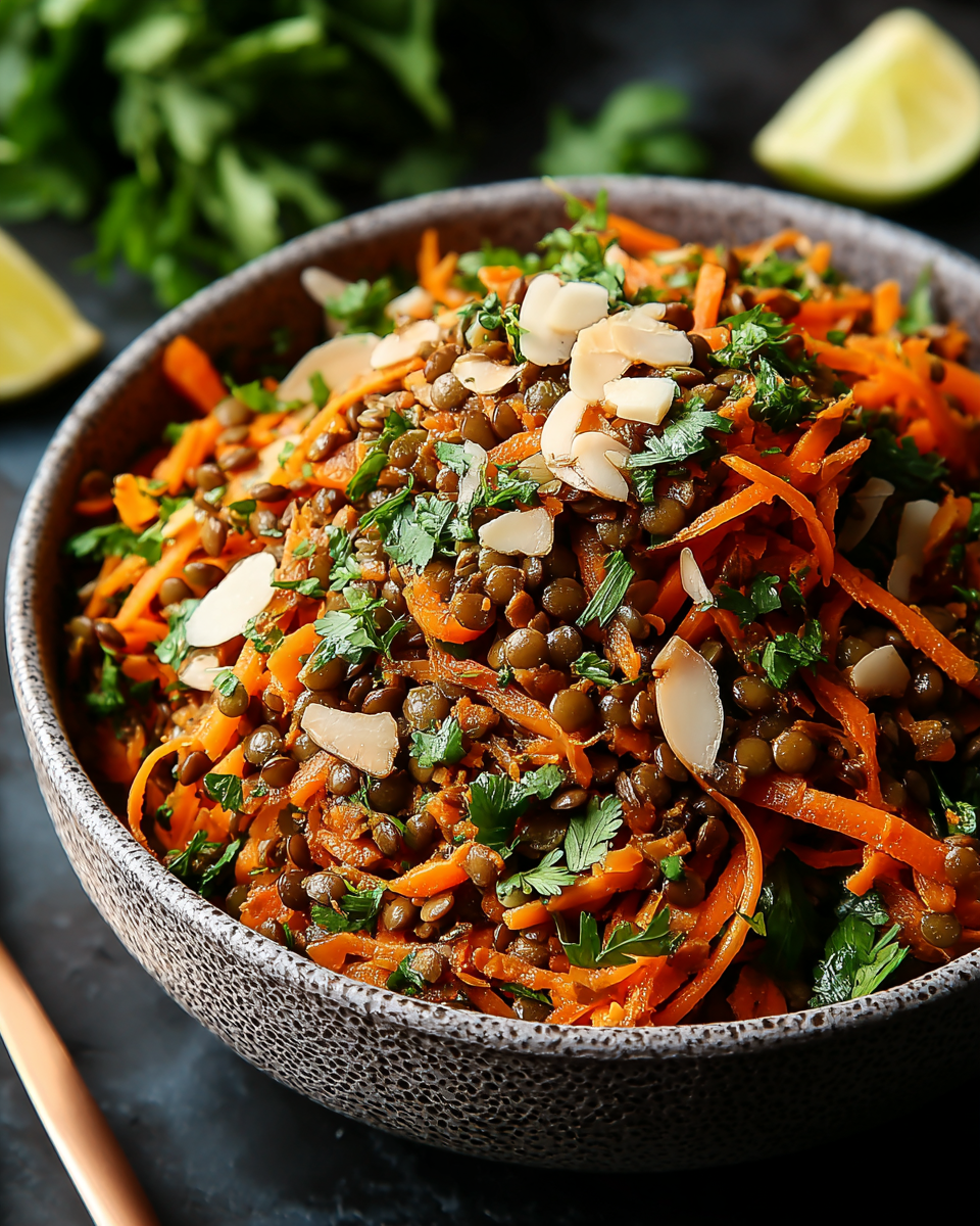 Moroccan-Spiced Carrot and Lentil Salad