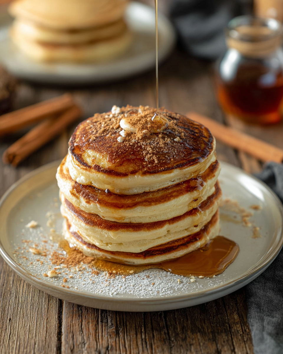 VANILLA CINNAMON BUTTERMILK PANCAKES