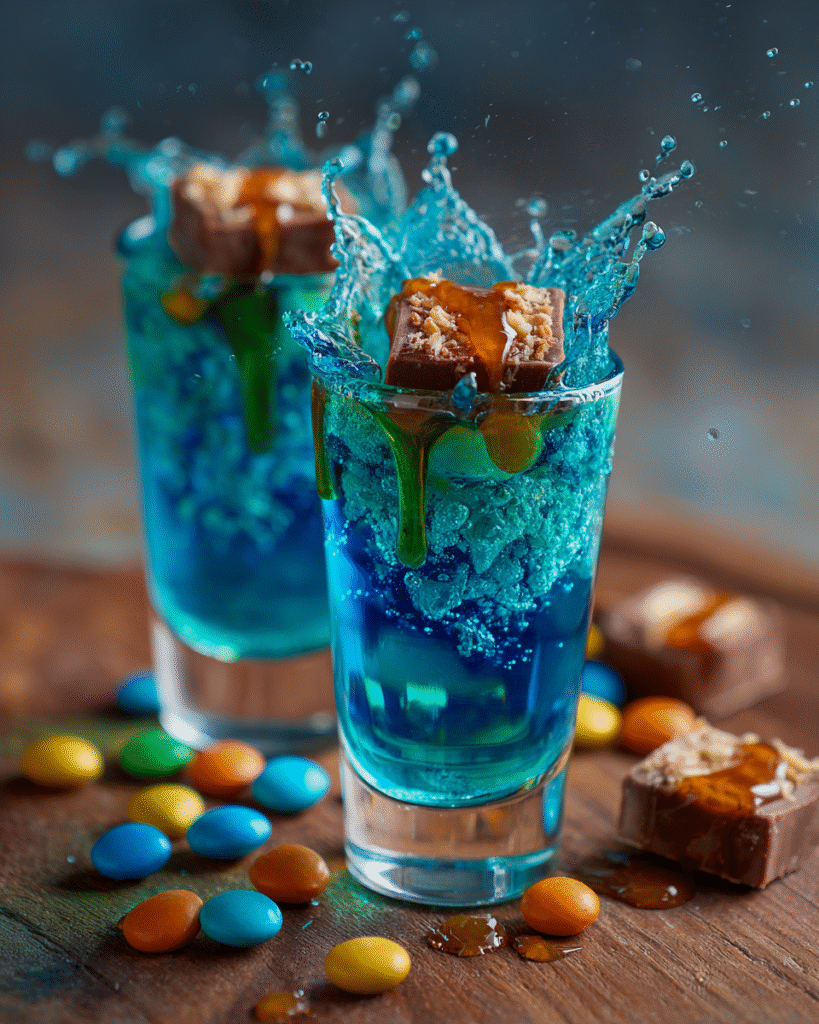 Blue Scooby Snack Shots: A Fun Tropical Treat Recipe! 8 Blue Scooby Snack Shots