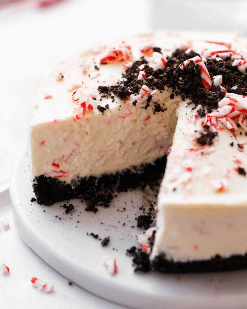 No-Bake Peppermint Cheesecake