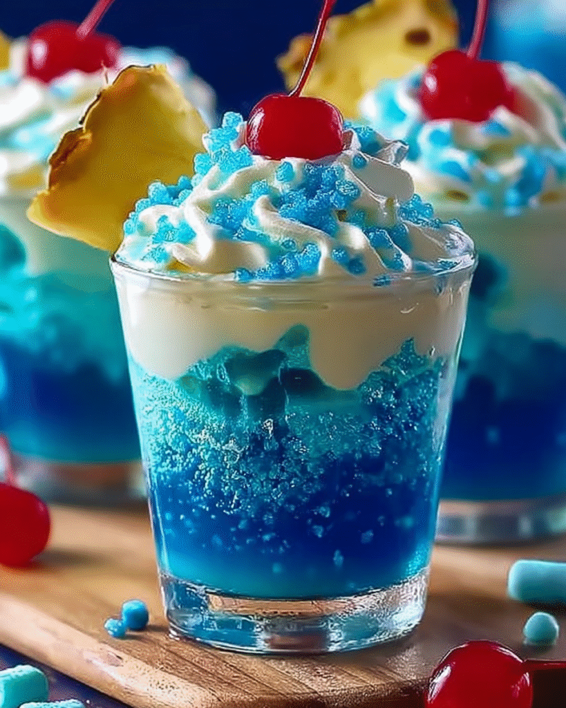 Blue Scooby Snack Shots: A Fun Tropical Treat Recipe! 7 Blue Scooby Snack Shots