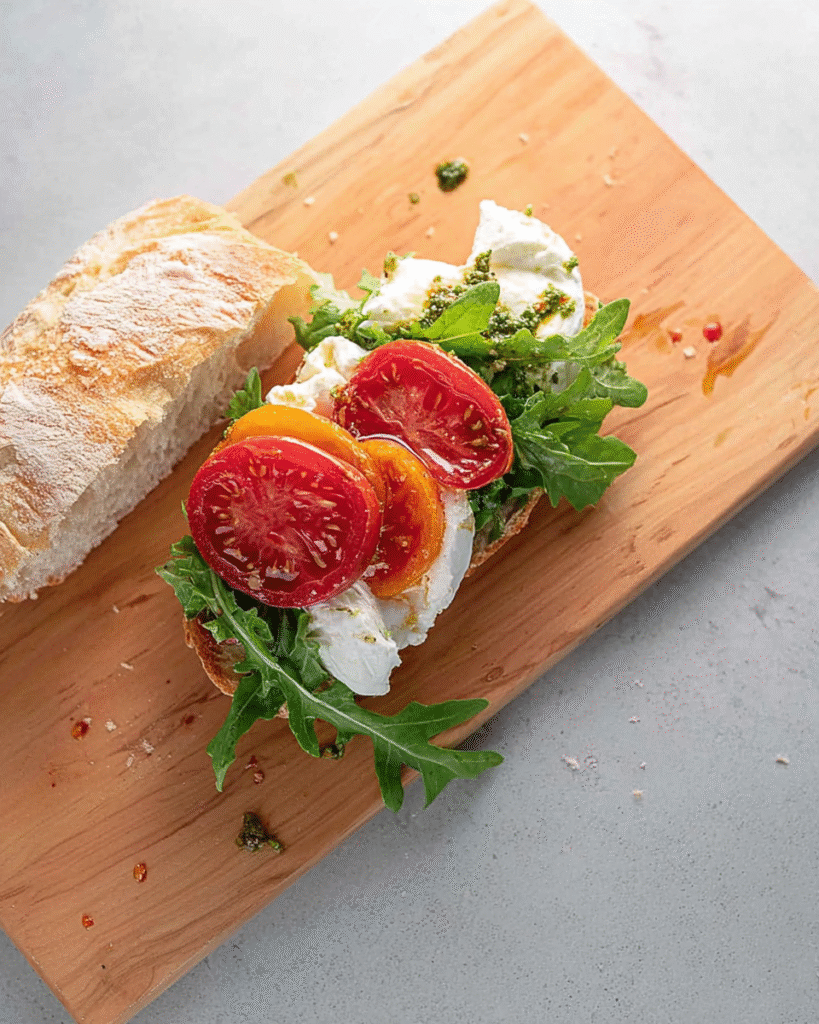 Burrata Sandwich with Pesto and Tomato: A Must-Try Recipe! 12 Burrata Sandwich with Pesto and Tomato