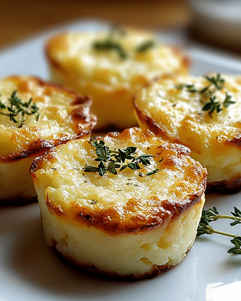 Cheesy Mashed Potato Puff Bites