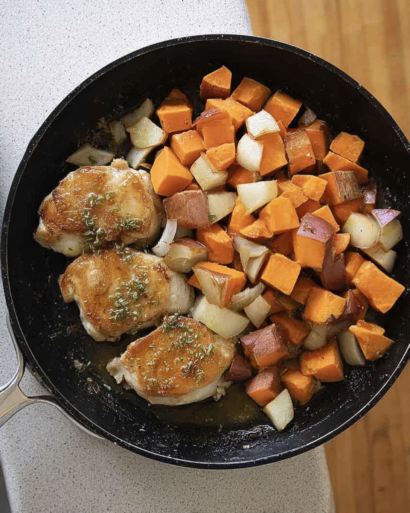 Maple-Glazed Chicken with Sweet Potatoes: A Delicious Recipe! 7 Maple-Glazed Chicken with Sweet Potatoes