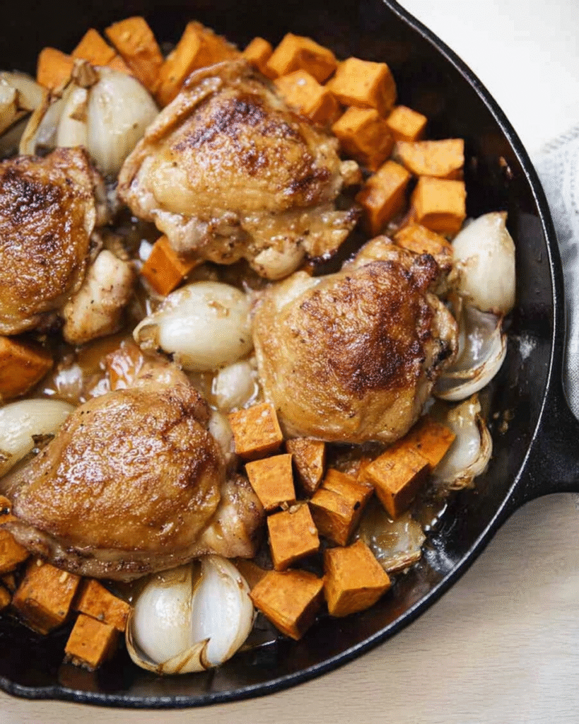 Maple-Glazed Chicken with Sweet Potatoes: A Delicious Recipe! 8 Maple-Glazed Chicken with Sweet Potatoes