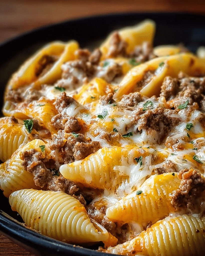 Crockpot Cheesy Ranch Beef Pasta Shells Guaranteed Delicious! 7 Crockpot Cheesy Ranch Beef Pasta Shells