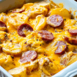 Cheesy Ranch Potatoes and Smoked Sausage