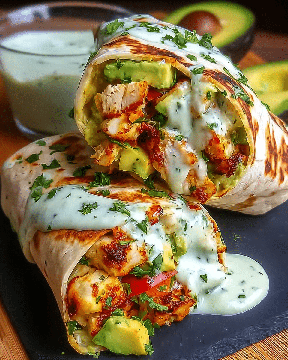 Chicken Avocado Ranch Burritos: A Delicious Recipe You’ll Love 8 Chicken Avocado Ranch Burritos