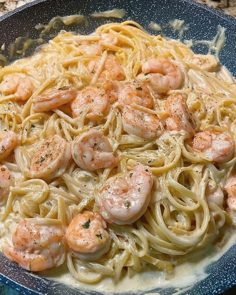 Creamy Garlic Shrimp Pasta