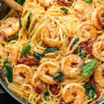 Creamy Sun Dried Tomato Shrimp Pasta
