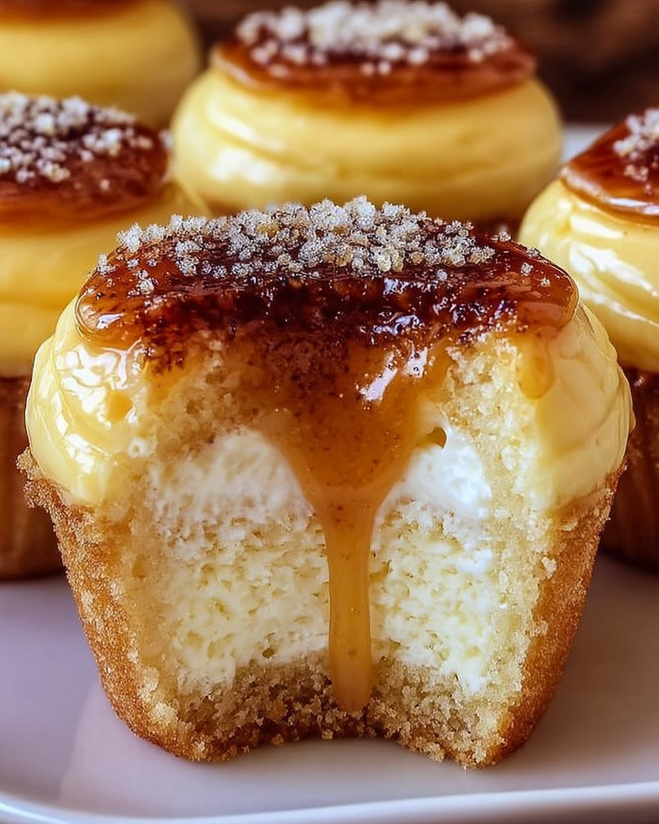 Crème Brûlée Cheesecake Cupcakes: A Delightful Treat! 8 Crème Brûlée Cheesecake Cupcakes
