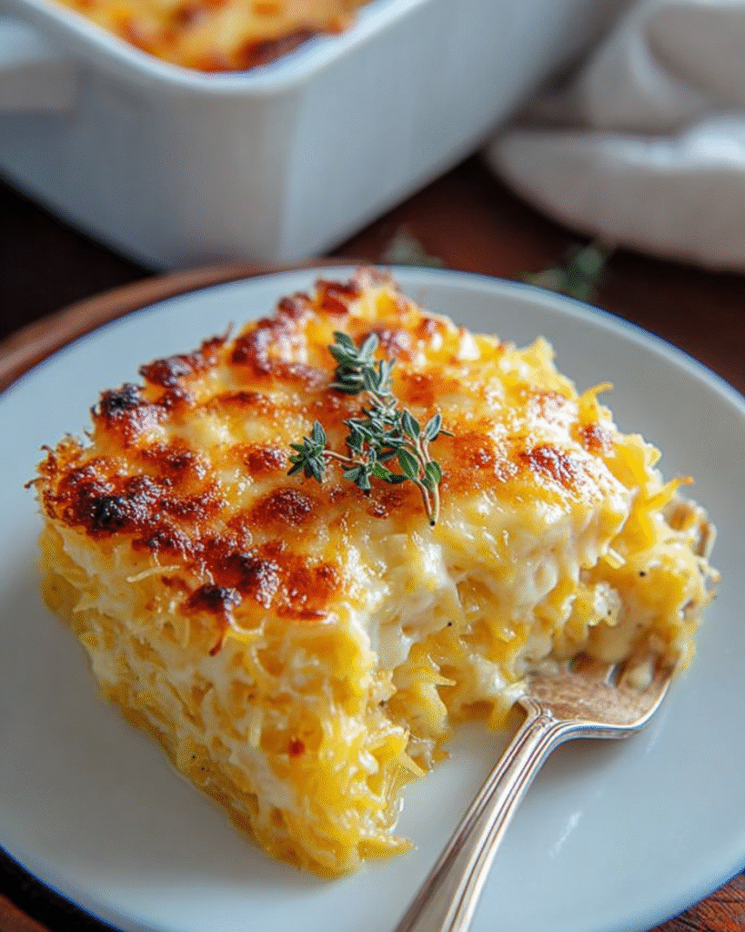 Healthy Spaghetti Squash Au Gratin