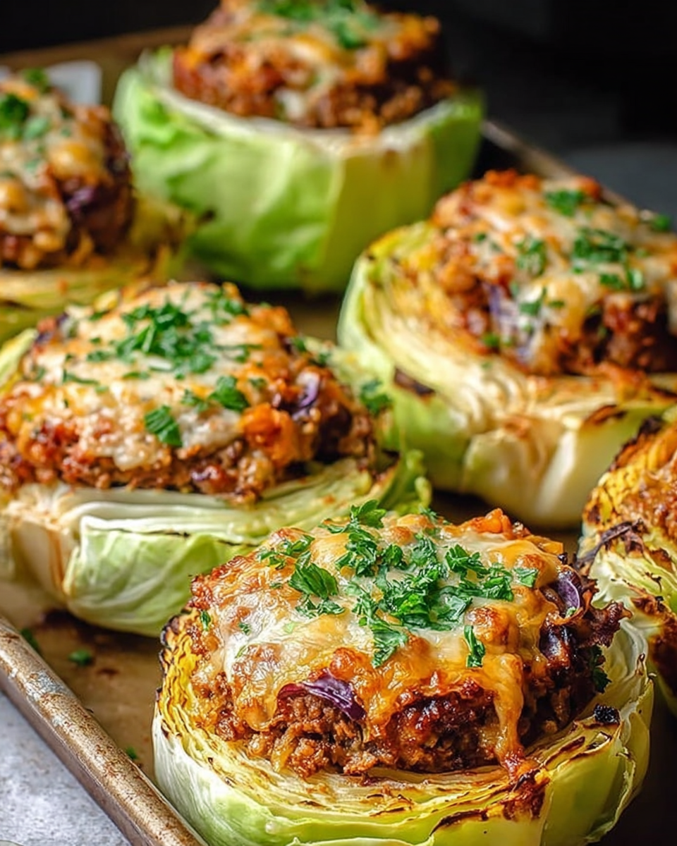 Oven-Baked Cabbage Burgers