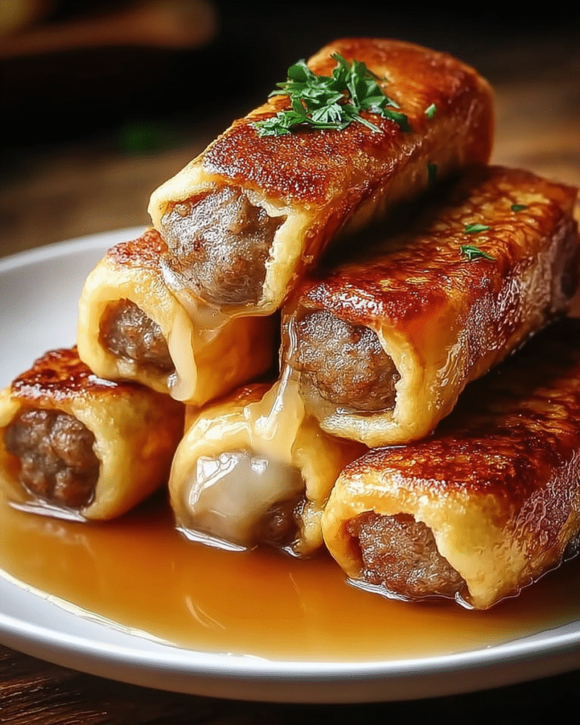 Sausage French Toast Roll-ups