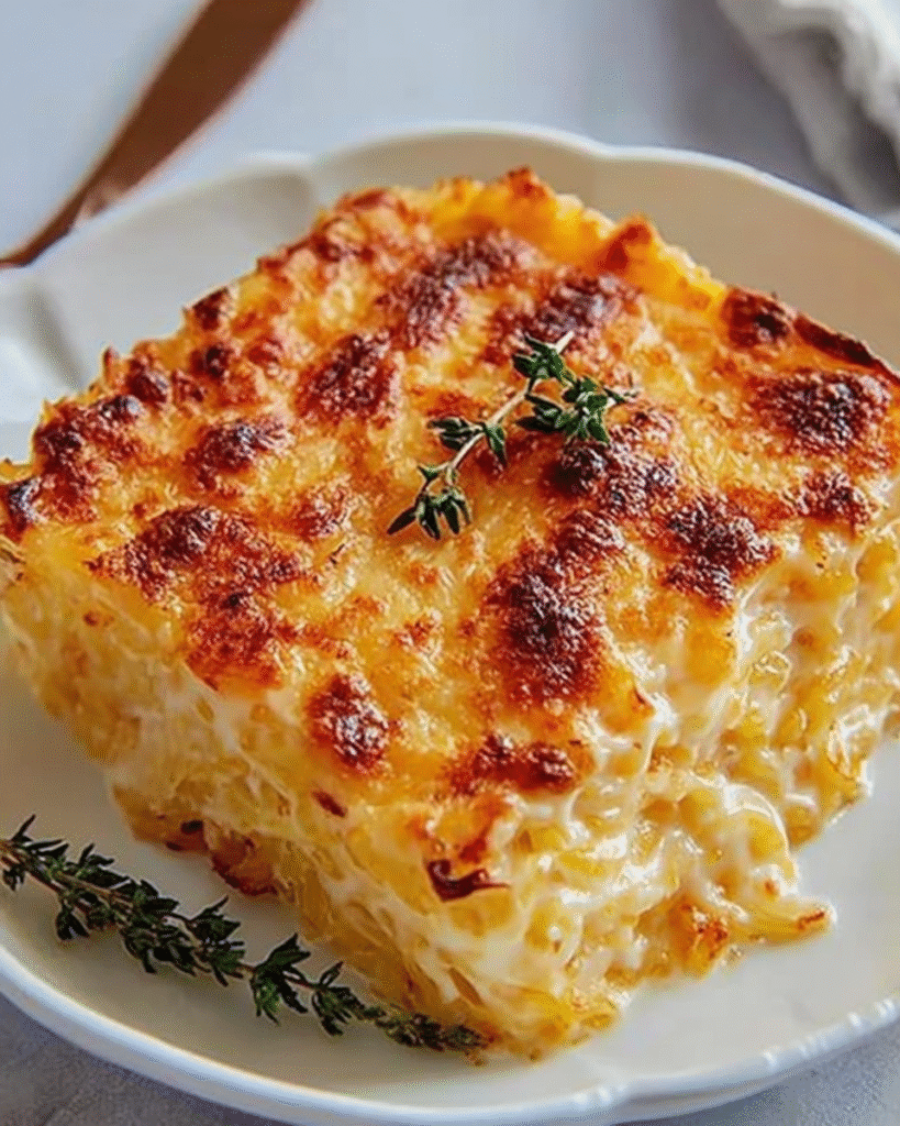 Healthy Spaghetti Squash Au Gratin