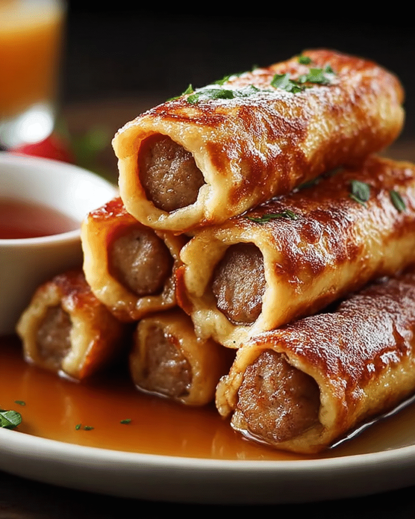 Sausage French Toast Roll-ups