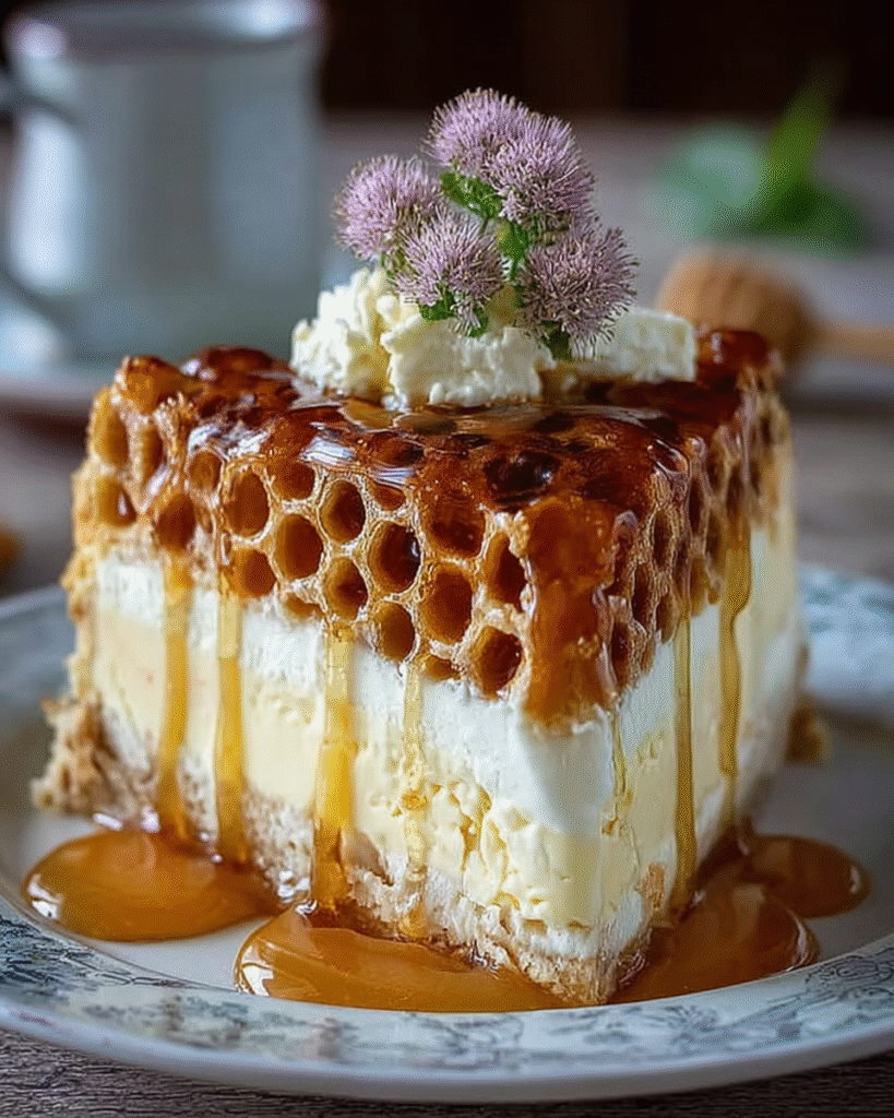 Honeycomb Cheesecake Cake