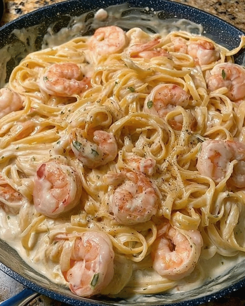 Creamy Garlic Shrimp Pasta