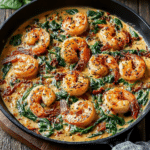 Creamy Tuscan Shrimp with Spinach