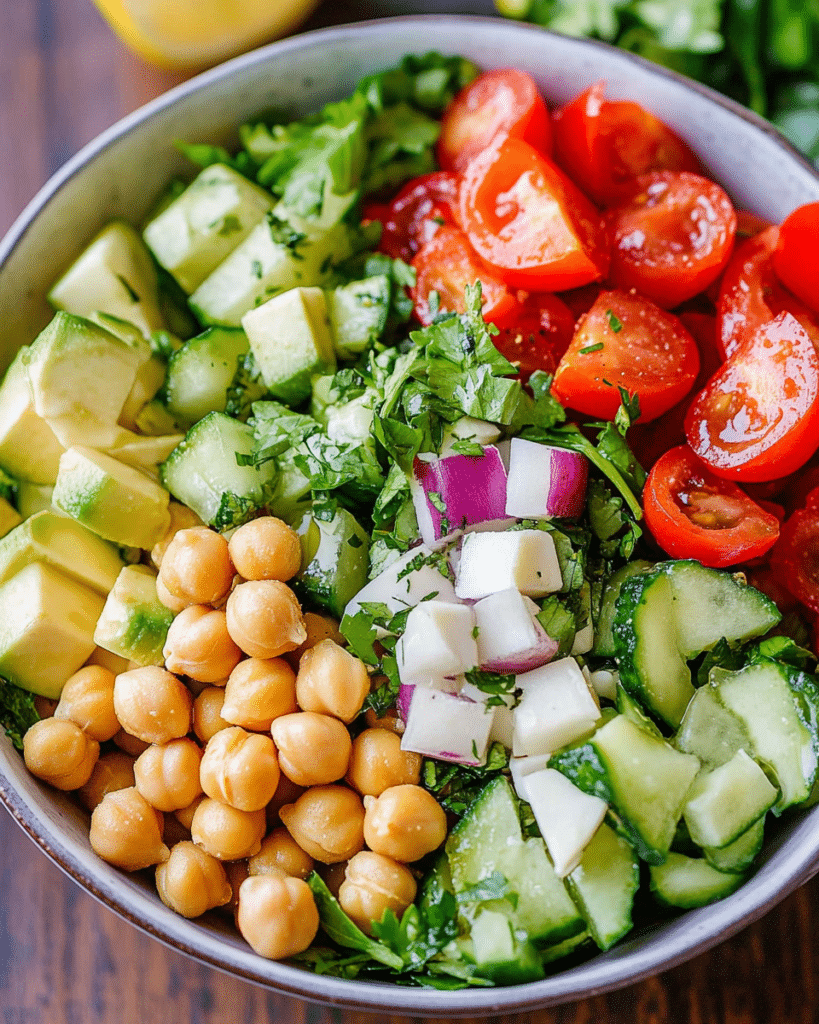Chickpea Salad: A Refreshing Recipe for Healthy Eating 13 How to Make Chickpea Salad in a bowl