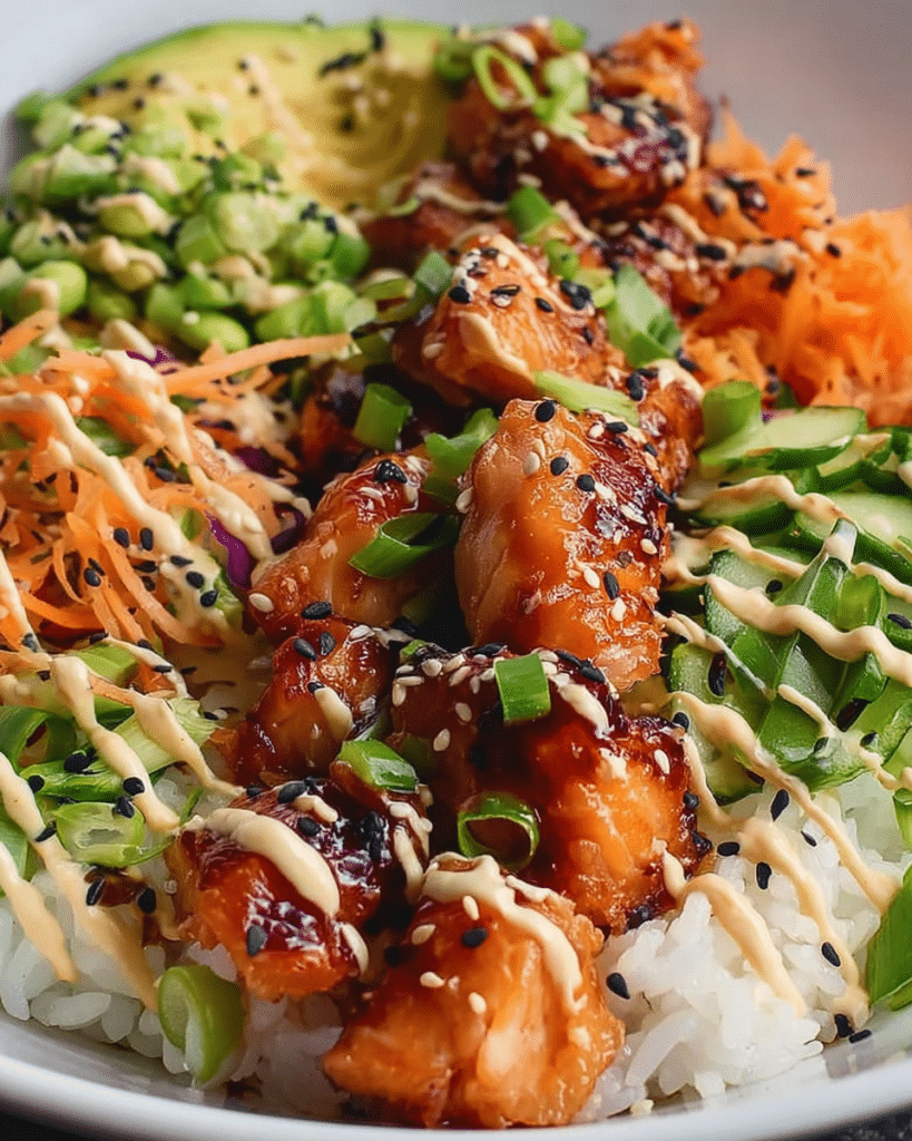Salmon Rice Bowl: Discover the Perfect Recipe Today! 7 Healthy salmon protein bowl with rice and fresh toppings