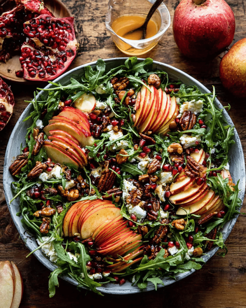 Fall salads recipes autumn themed apple feta salad for group dinners