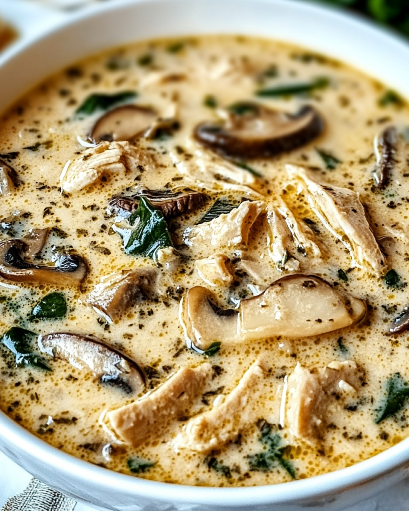 Rotisserie Chicken Mushroom Soup