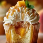 Honey Peach Cream Cheese Cupcakes: Irresistibly Sweet Bliss 9 Honey Peach Cream Cheese Cupcakes First Image