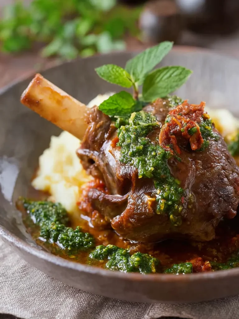 Harissa Mint Lamb Shanks First Image