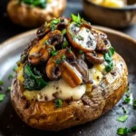 Stuffed Baked Potatoes: Indulgent Mushroom Delight at Home 9 Stuffed Baked Potatoes with Mushrooms First Image