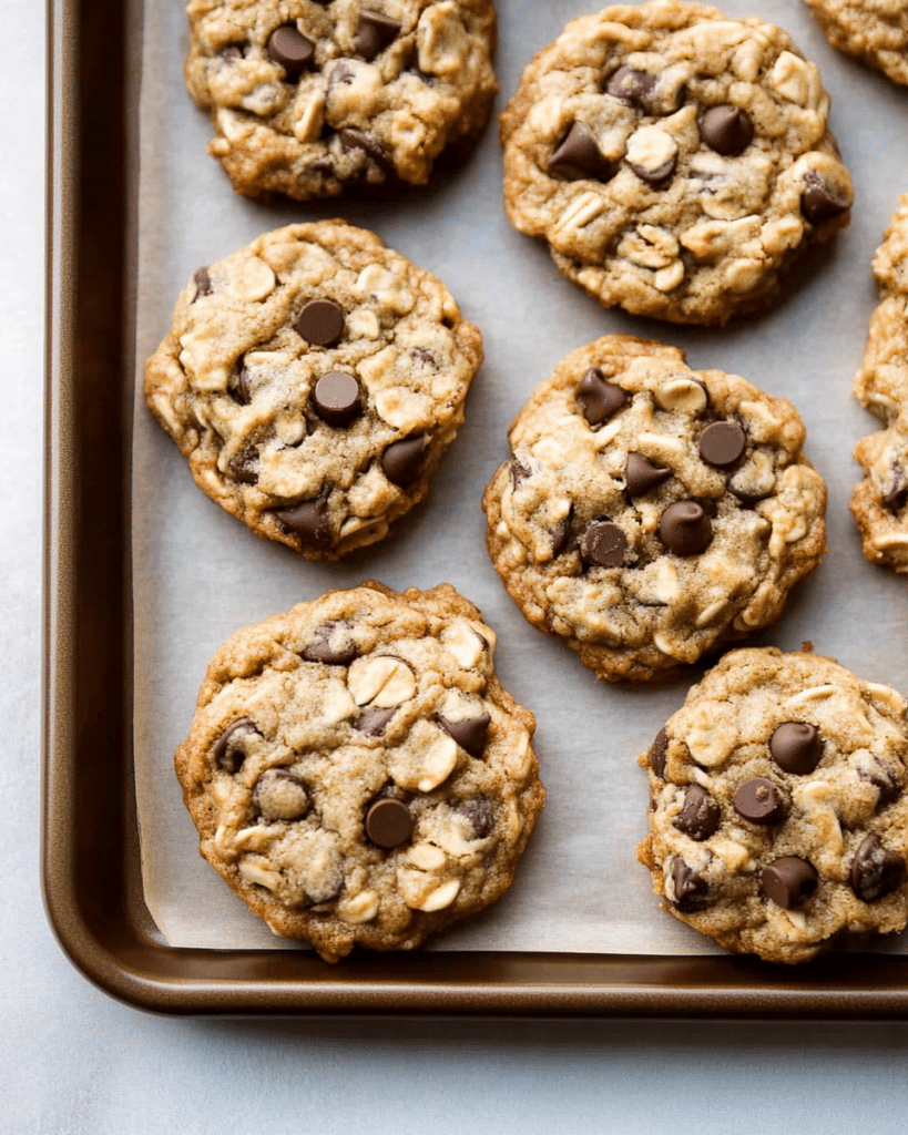 Big Fat Peanut Butter Oatmeal Chocolate Chip Cookies