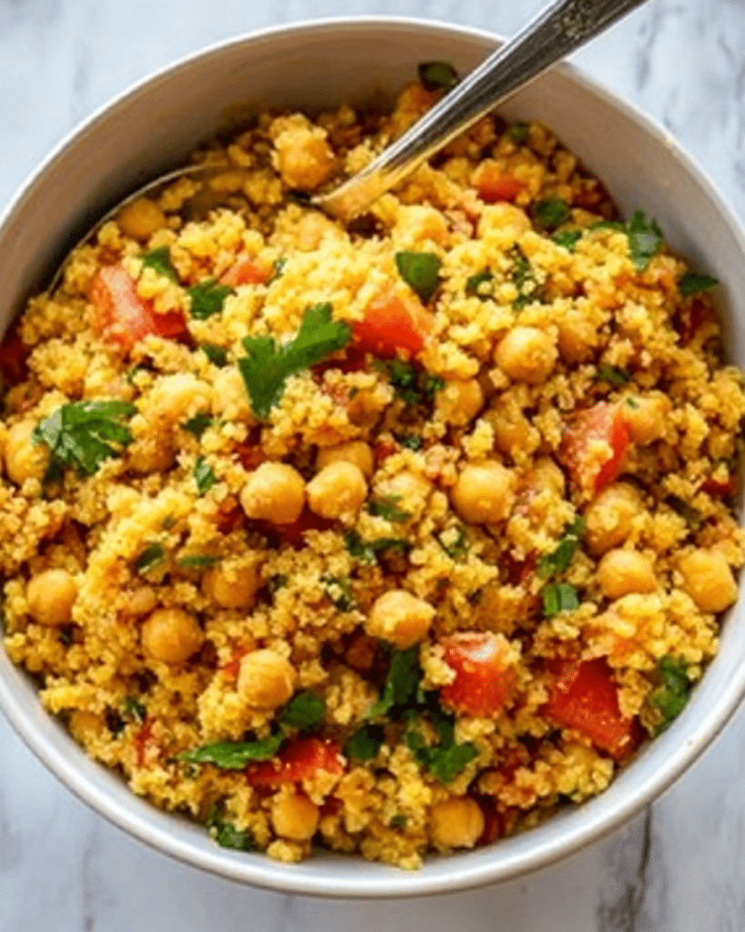 Spiced Couscous with Chickpeas: A Flavorful Delight! 17 One-pot couscous with chickpeas